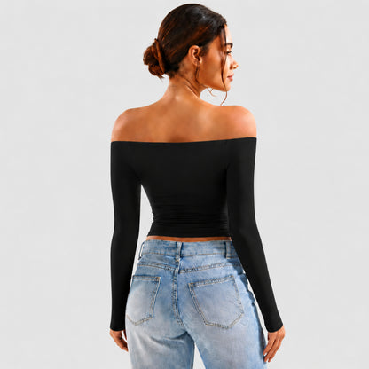 Buttery Soft Off Shoulder Long Sleeve Top