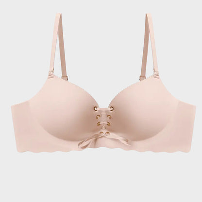Drawstring Push-Up Strapless Bra