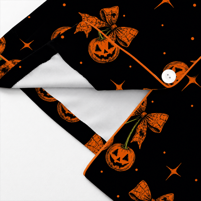 Halloween Pajamas Women Button Short Sleeve Tops Matching Cute Shorts Fall Pjs Sets