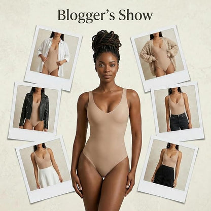 Wireless Plunge Thong Bodysuit