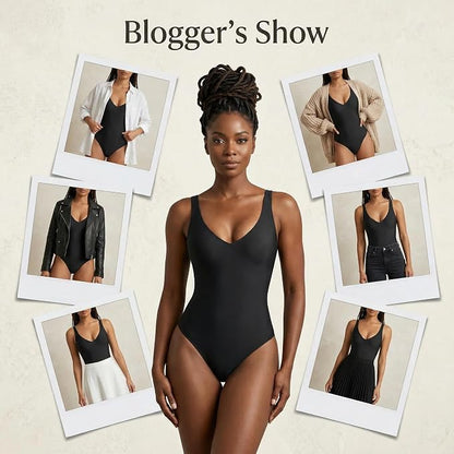 Wireless Plunge Thong Bodysuit