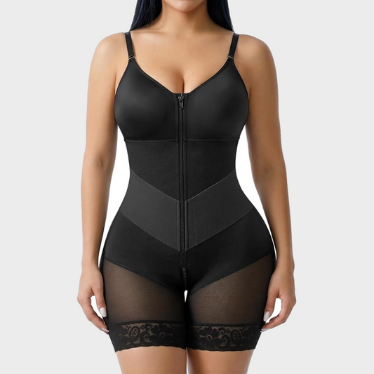 Women’s V-Shaped Colombian Faja Shapewear with Tummy Control & Zipper