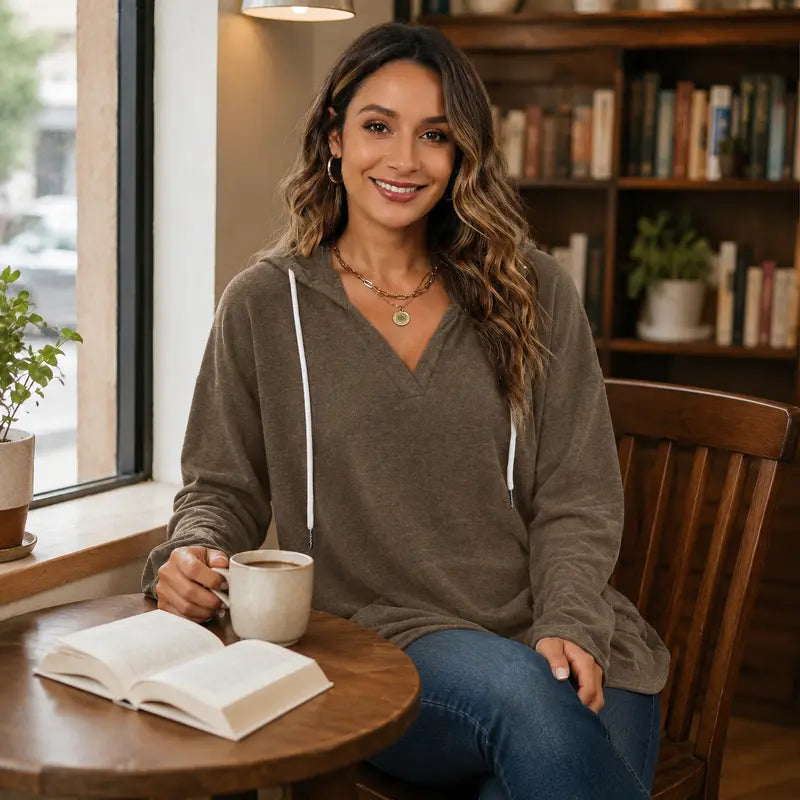 Lightweight Oversized Pullover Sweatshirt
