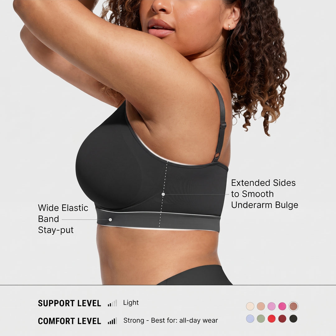 Women’s Wireless Seamless Bra – No Underwire Comfort Bralette