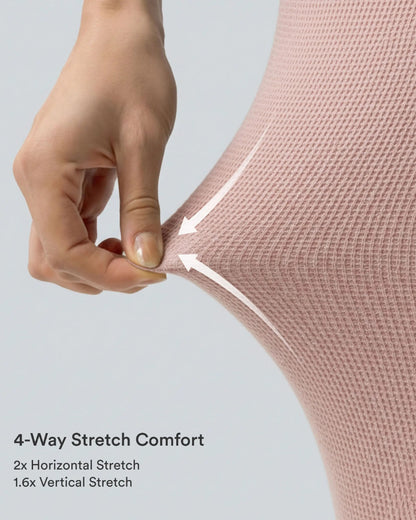 High Waisted Pocket Wide Leg Waffle Pants