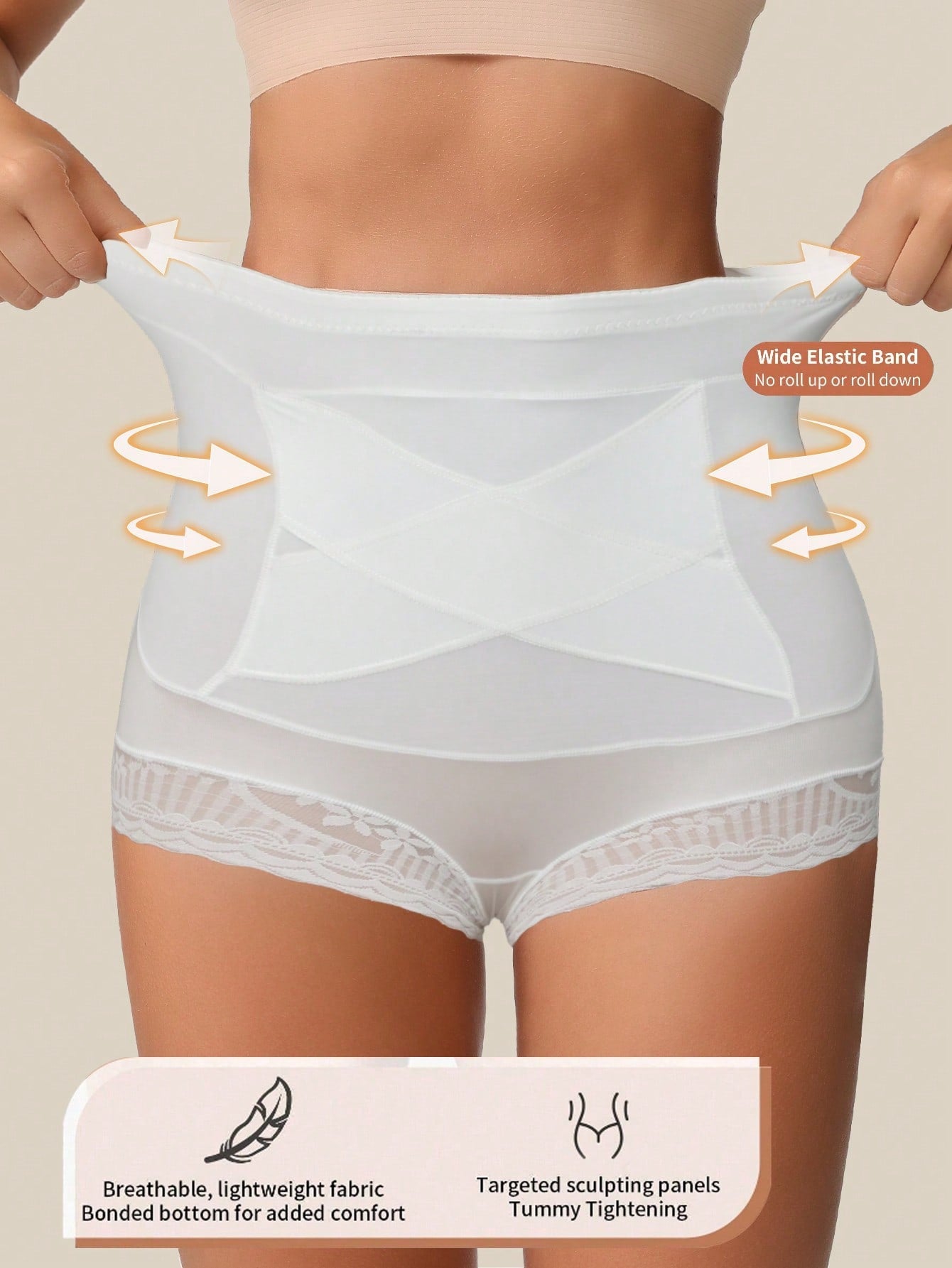 4-Pack High-Waisted Lace Sculpting Panties
