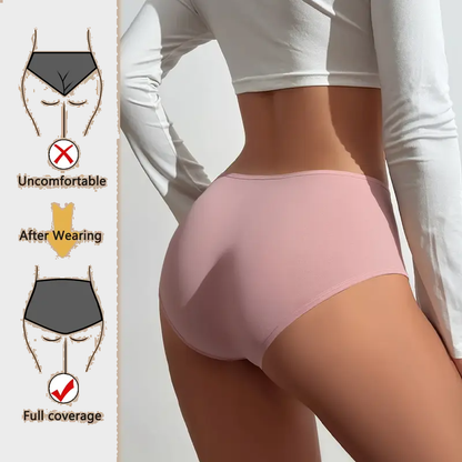 High-Waisted Cotton Tummy Control Panties 4/6/8/10-Pack