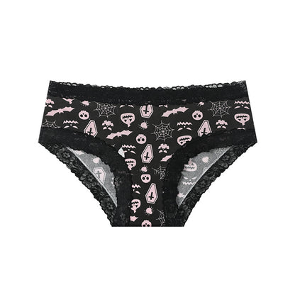 Halloween Lace Brief Panties