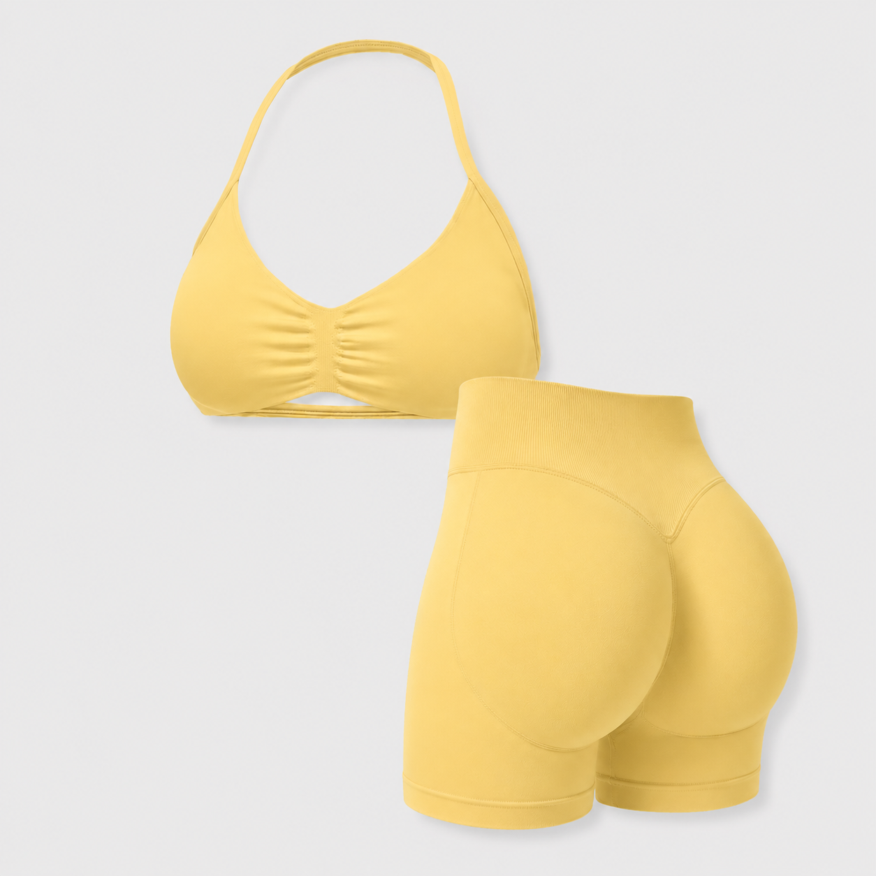 Seamless Sports Bra & Shorts Set