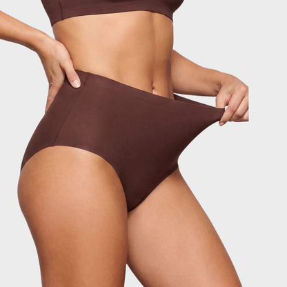 High-Waisted Seamless No Show Briefs (5-Pack)