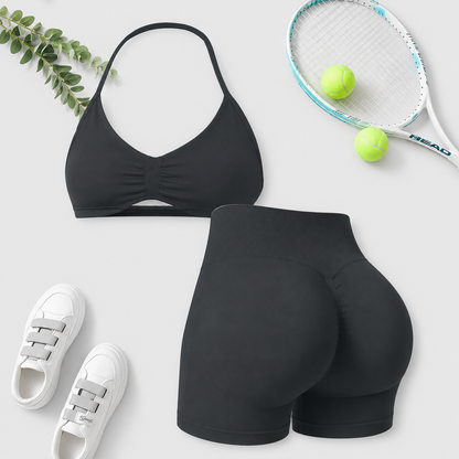 Seamless Sports Bra & Shorts Set
