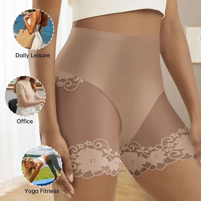 4-Pack Mesh Lace Boyshort Panties