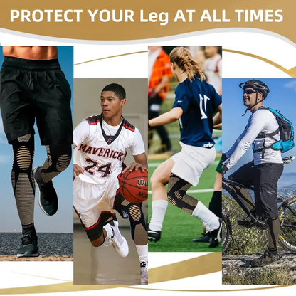 20–30mmHg Copper Compression Leg Sleeves