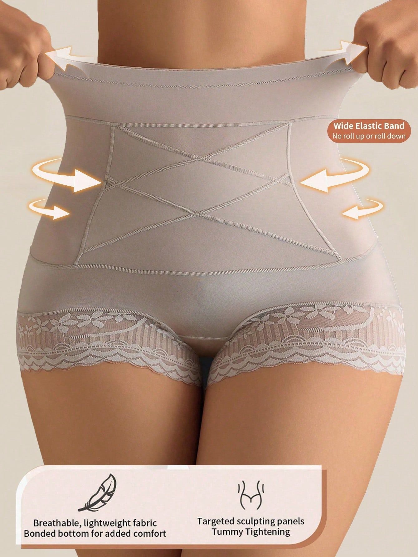 4-Pack High-Waisted Lace Sculpting Panties