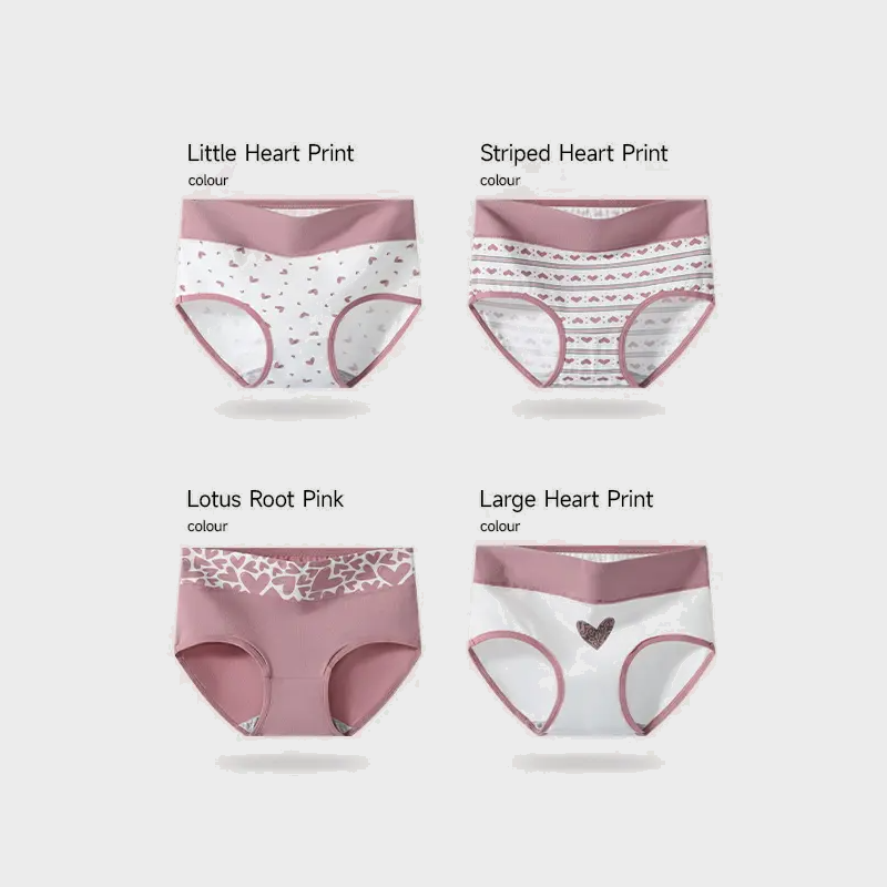 High-Waisted Cotton Tummy Control Panties 4/6/8/10-Pack