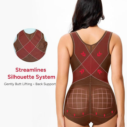 Women's Breathable Mesh Tummy Control Bodysuit