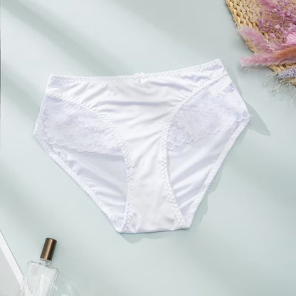 5-Pack Soft High-Waisted Ice Silk Panties