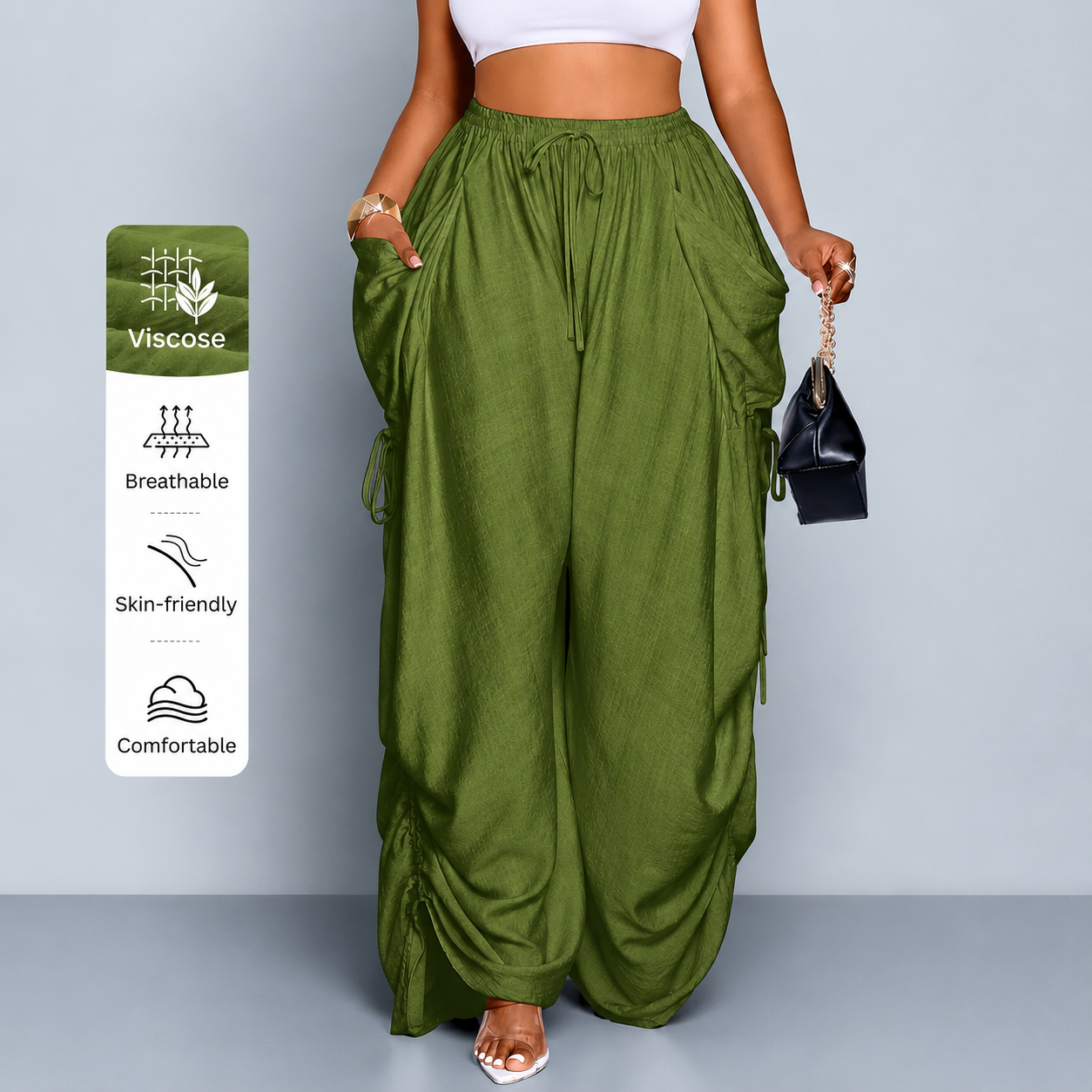 FlowEase™ Relaxed Wide Leg Pants