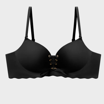 Women’s Drawstring Push-Up Strapless Bra with Wireless Padded Support
