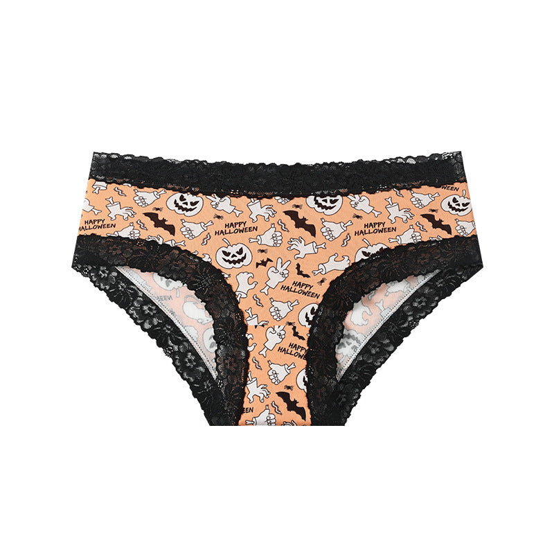 Halloween Lace Brief Panties