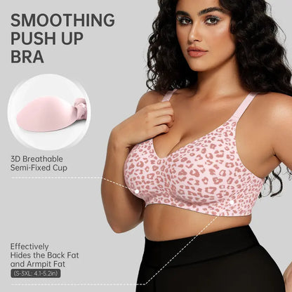 Wireless Seamless Push-Up Full Coverage Jelly Bra