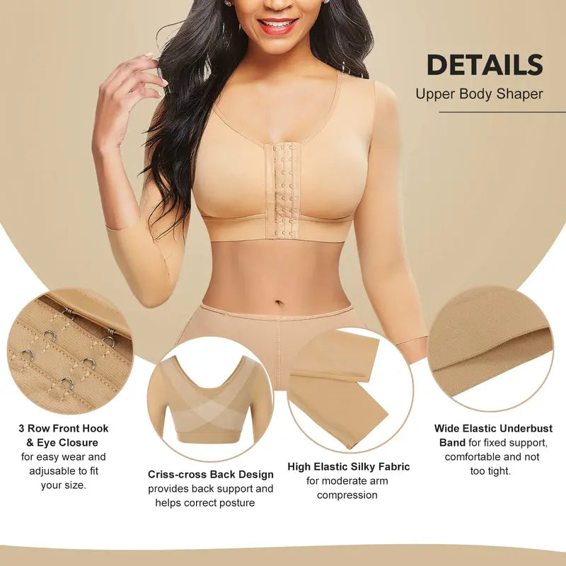 Front Closure Arm Shaper Bra