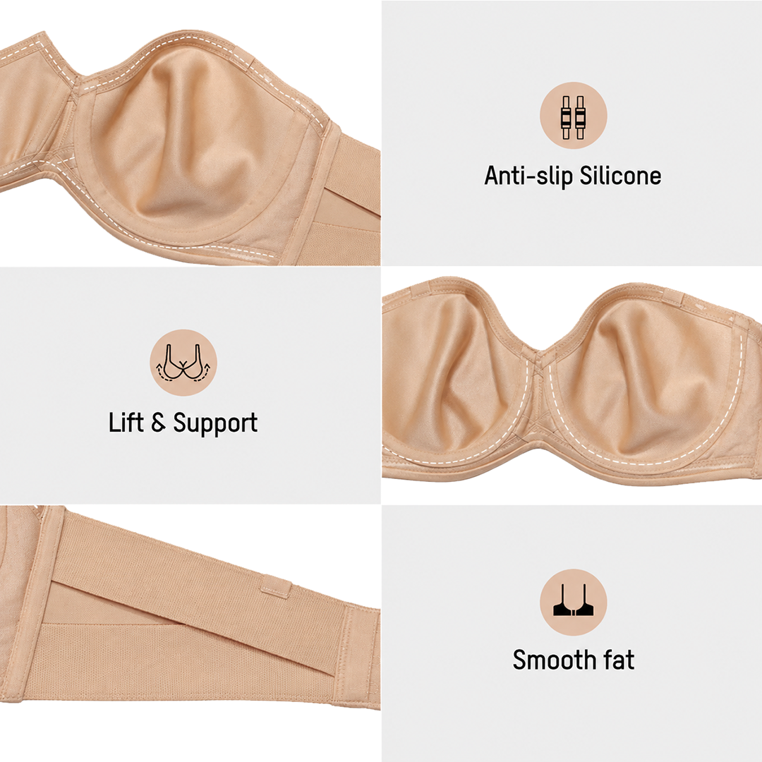 All-Day Support Strapless Bra