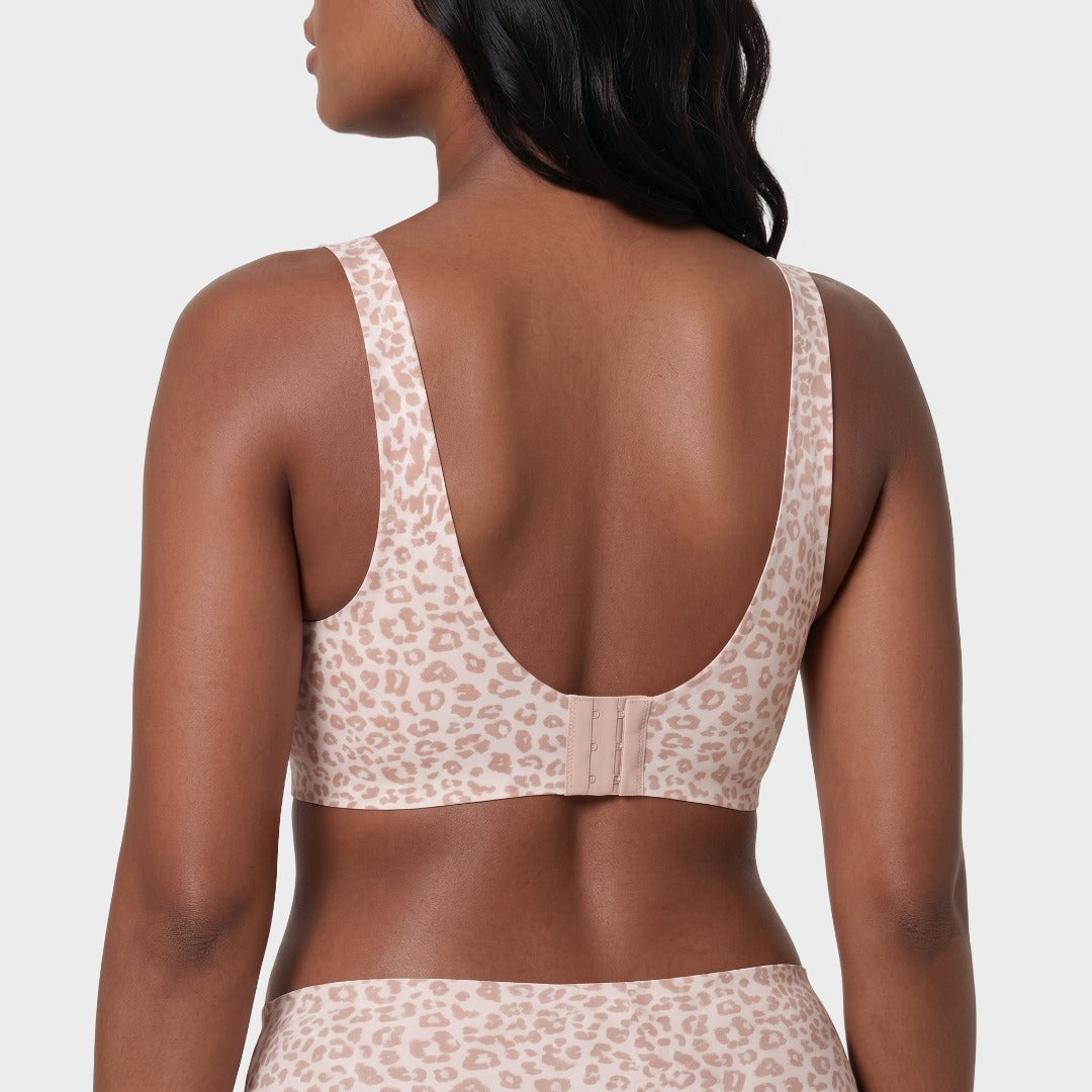 Seamless Deep V Push-Up Wireless Bra