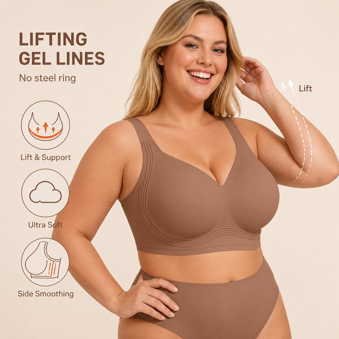 Side smoothing wireless bra