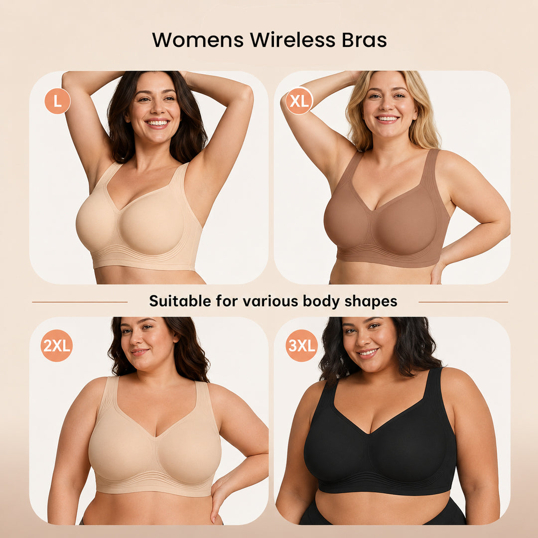 Comfortable Wireless Full Coverage Jelly Smoothing Bra