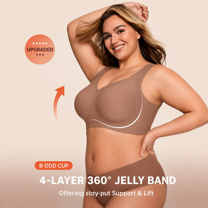 Comfortable Wireless Full Coverage Jelly Smoothing Bra