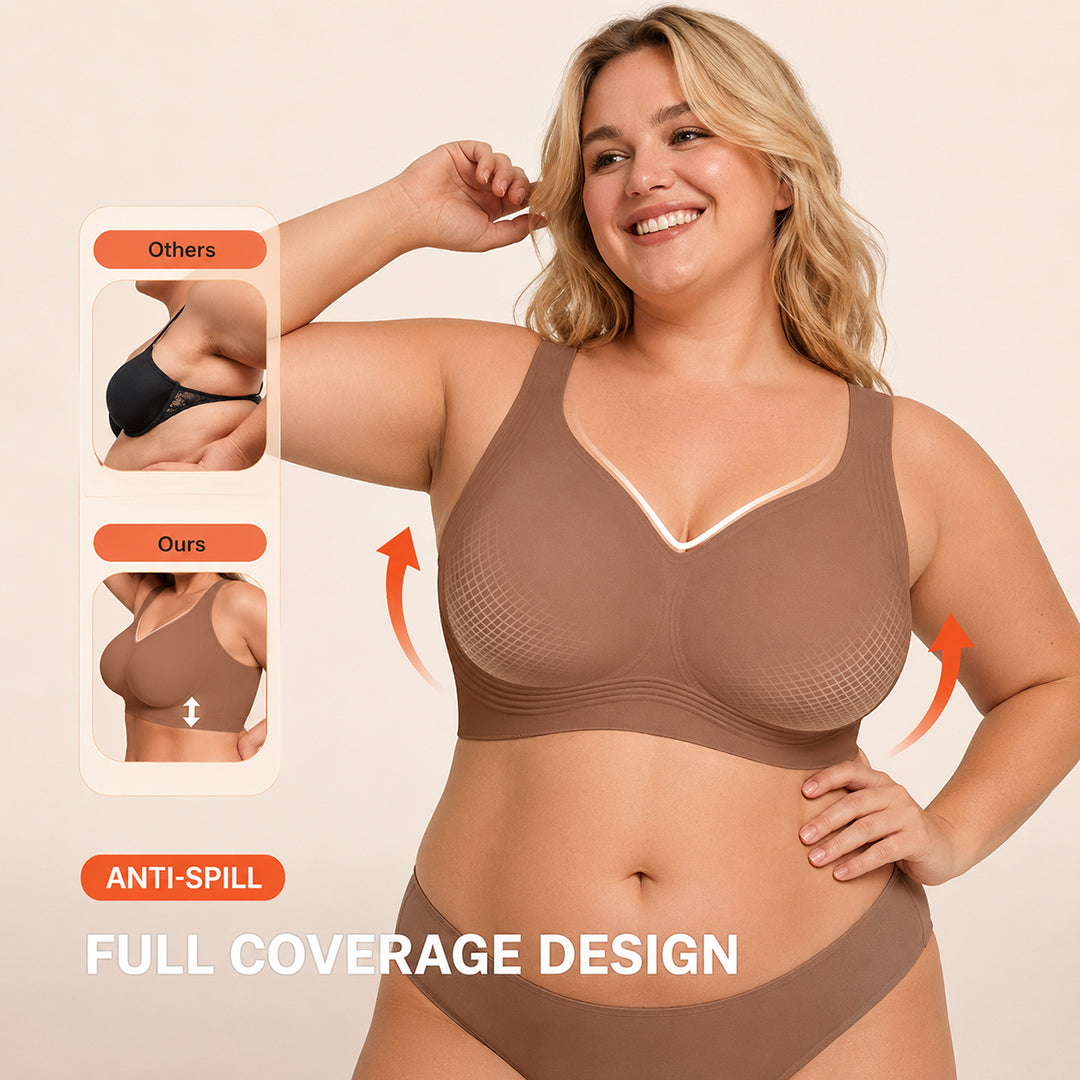 Comfortable Wireless Full Coverage Jelly Smoothing Bra