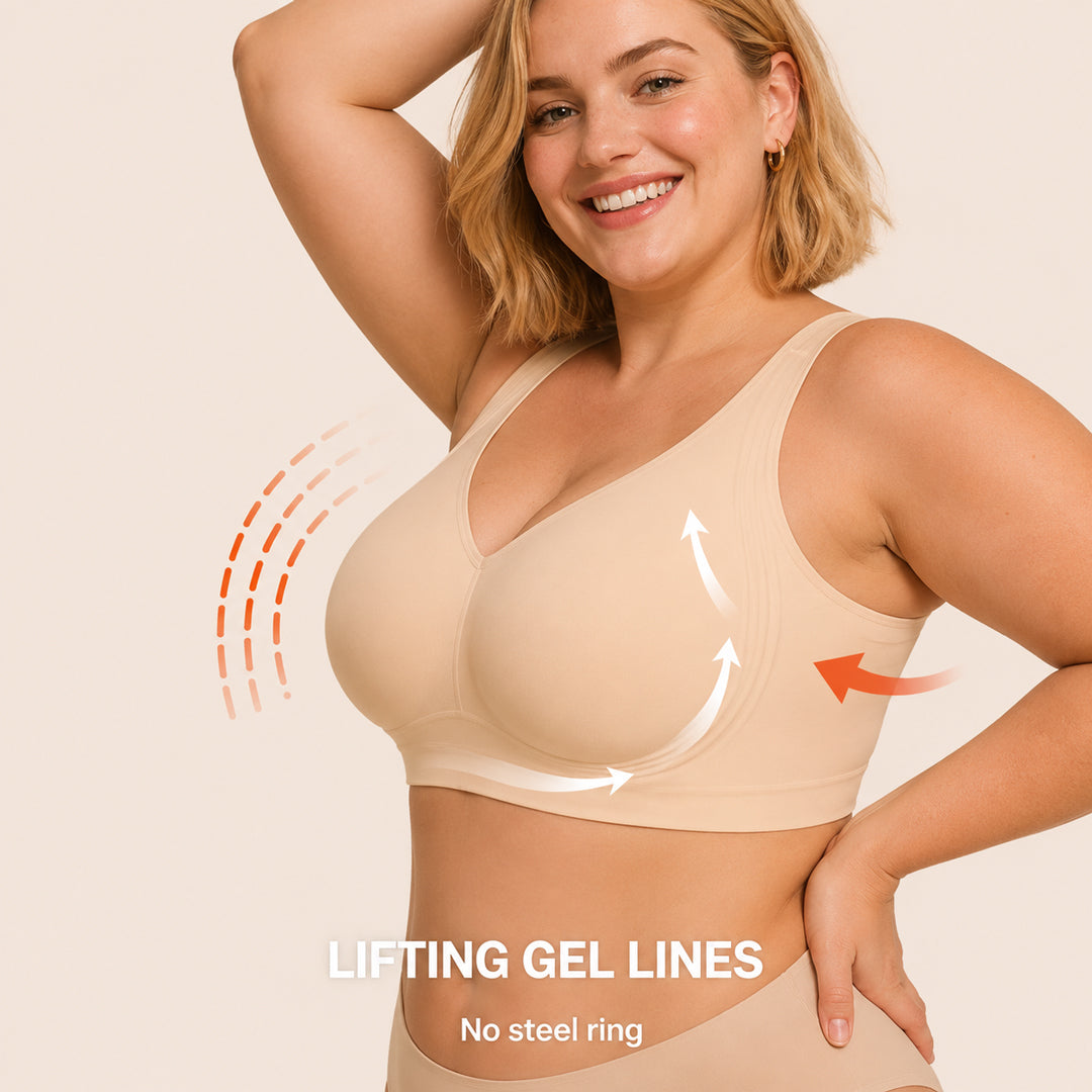 Soft wireless bra for everyday comfort