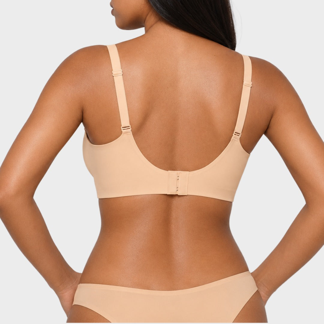 Seamless Deep V Push-Up Wireless Bra