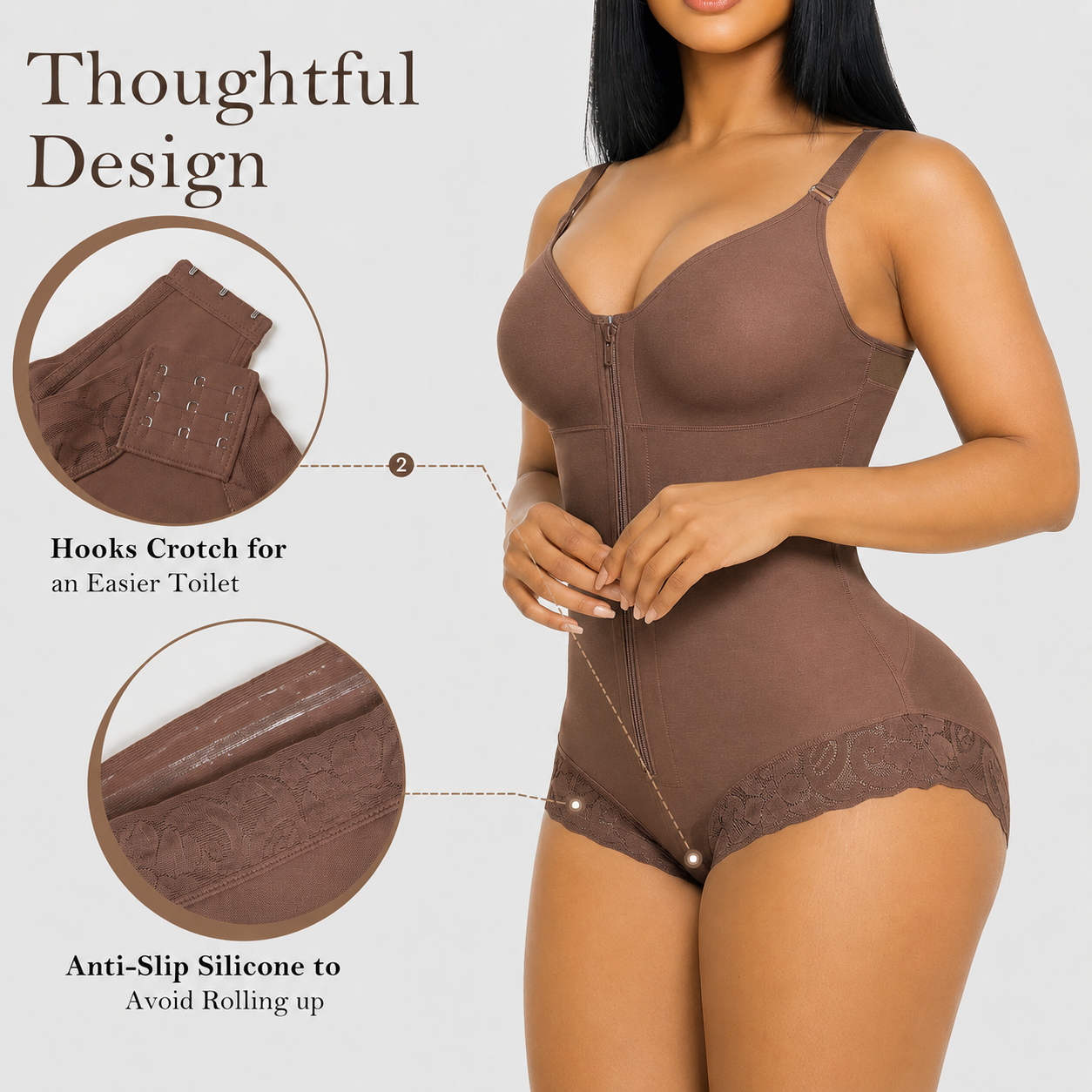 Overbust Colombian Faja Shapewear for Women with Tummy Control