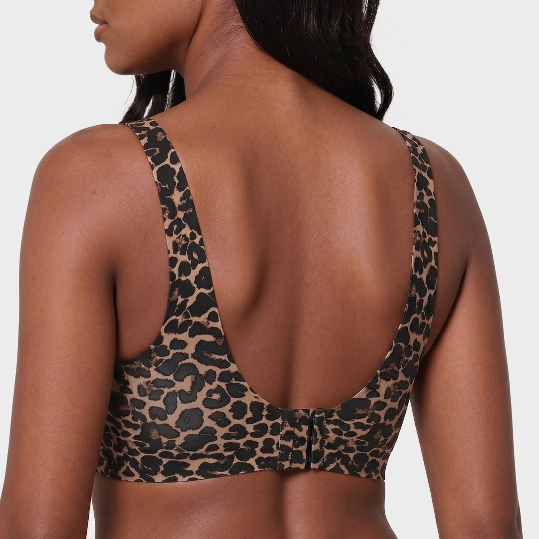 Seamless Deep V Push-Up Wireless Bra
