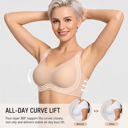 Comfortable Wireless Full Coverage Jelly Smoothing Bra