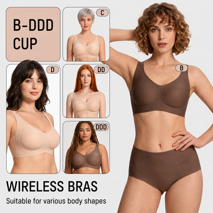 Comfortable Wireless Full Coverage Jelly Smoothing Bra