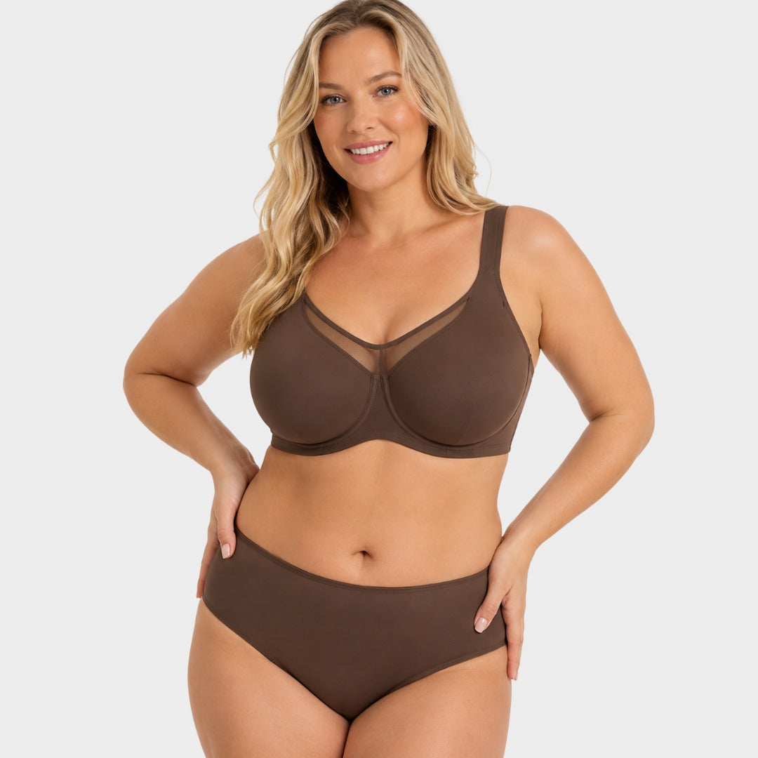 Plus Size Cooling Full Coverage Minimizer Bra