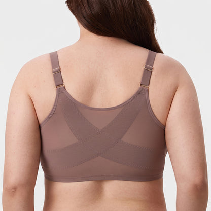 Front Closure Mesh Support Bra
