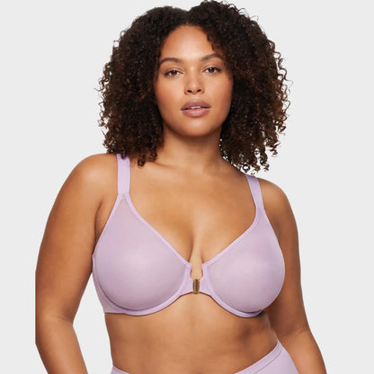 Front Closure Mesh Support Bra