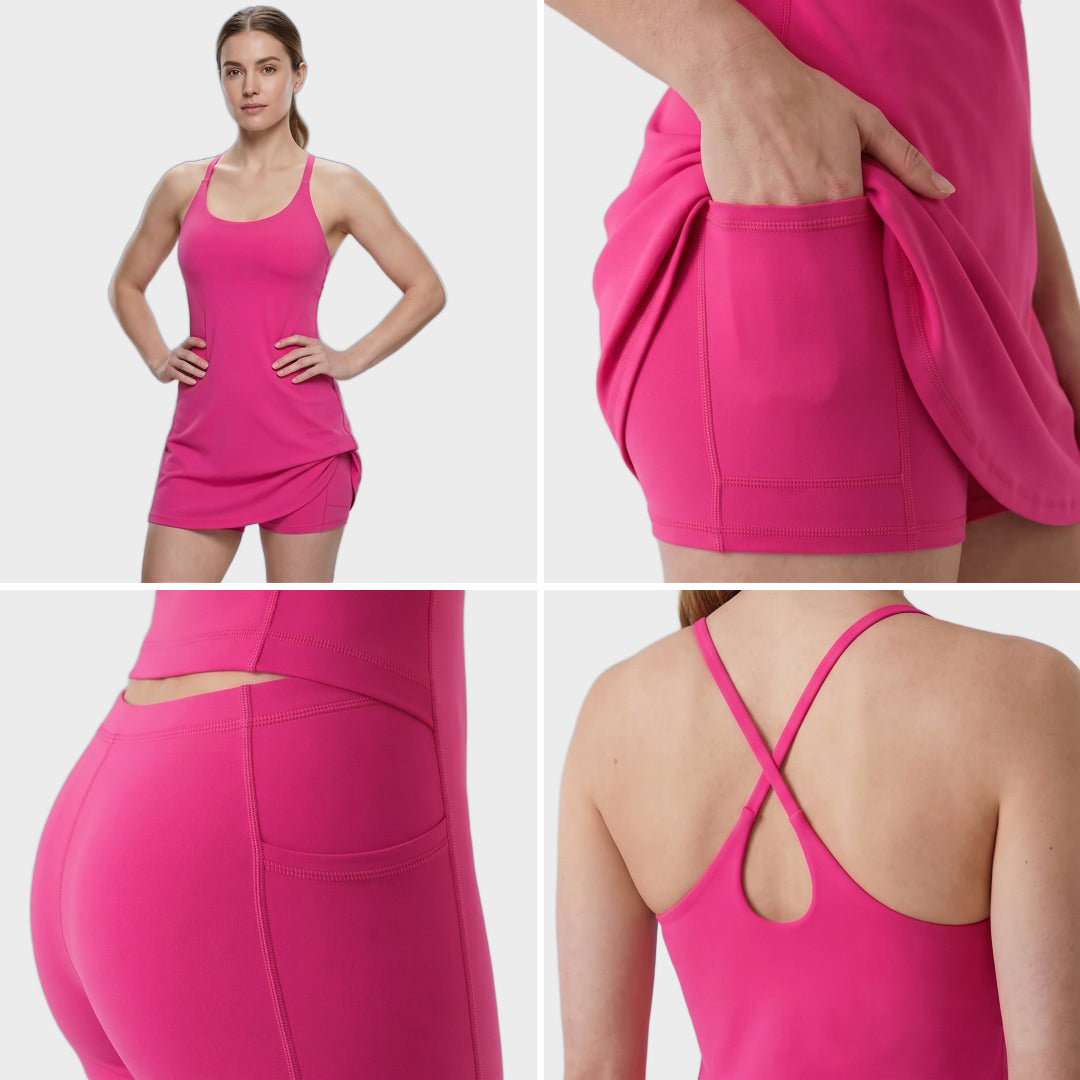 2-in-1 Athletic Dress – Built-In Shorts