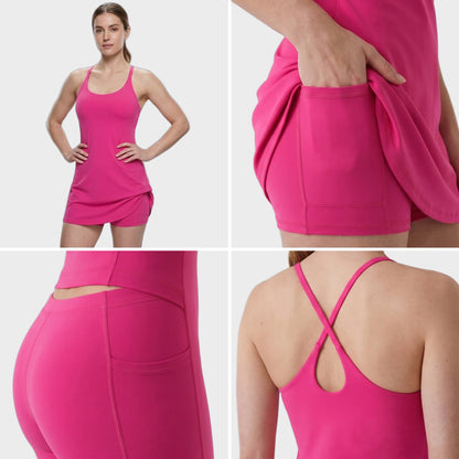 2-in-1 Athletic Dress – Built-In Shorts