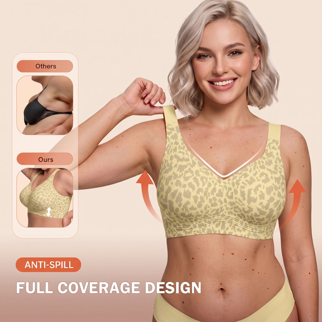 Comfortable Wireless Full Coverage Jelly Smoothing Bra