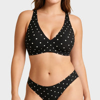 Black polka dot