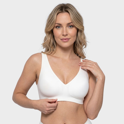 Seamless Deep V Push-Up Wireless Bra