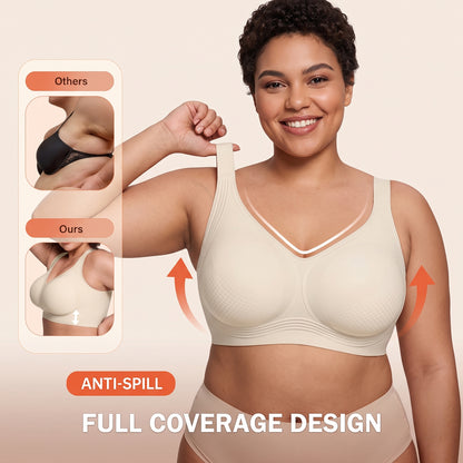Comfortable Wireless Full Coverage Jelly Smoothing Bra