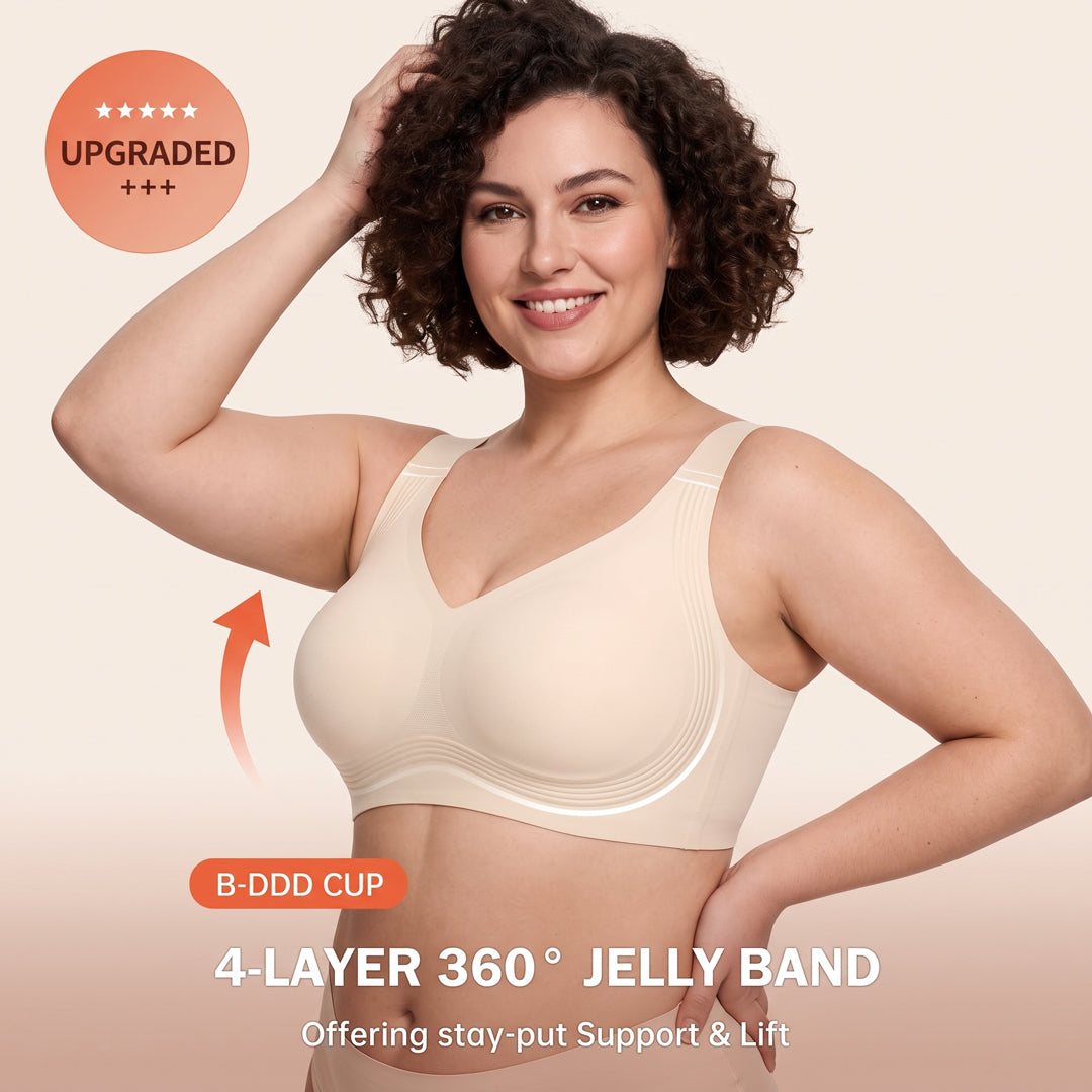 Comfortable Wireless Full Coverage Jelly Smoothing Bra
