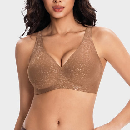 Seamless Deep V Push-Up Wireless Bra