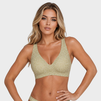 Seamless Deep V Push-Up Wireless Bra